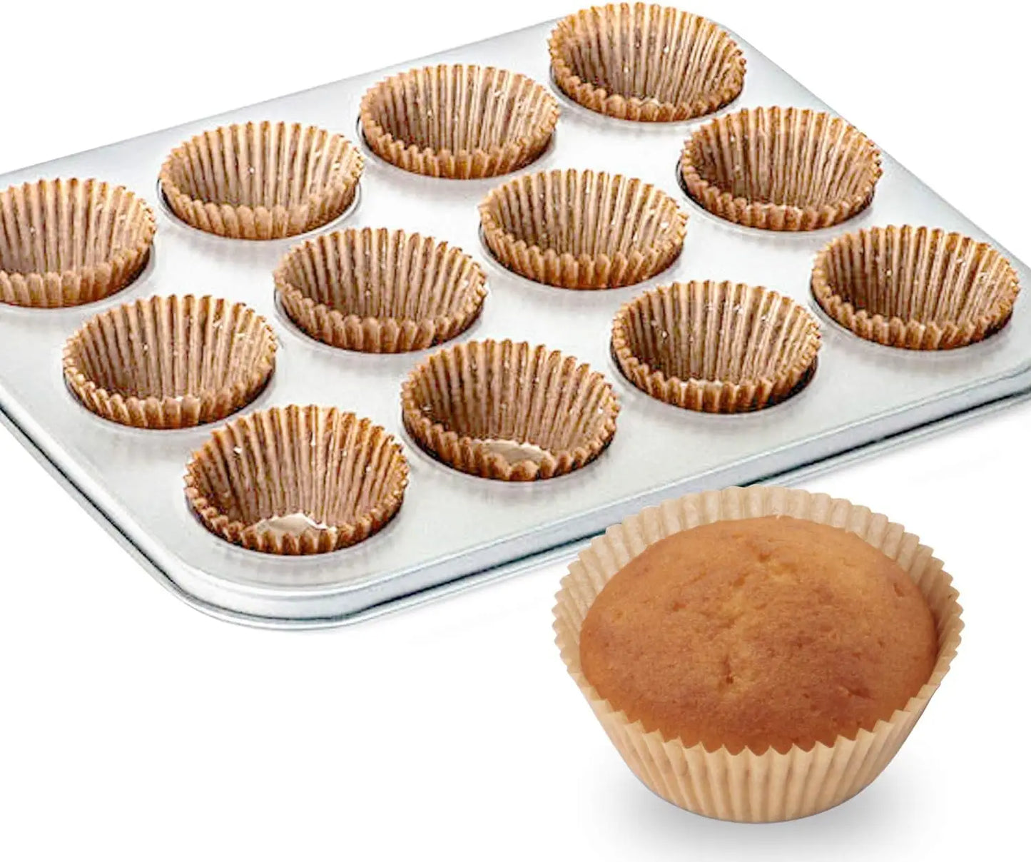 Lebensmittelechte Backförmchen Fettresistente Muffin Liner