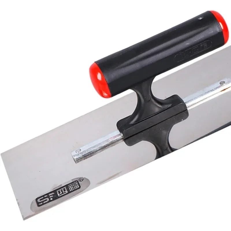 Robuste rostfreie Edelstahl-Putzkelle mit rutschfestem Griff – 25x9 cm
