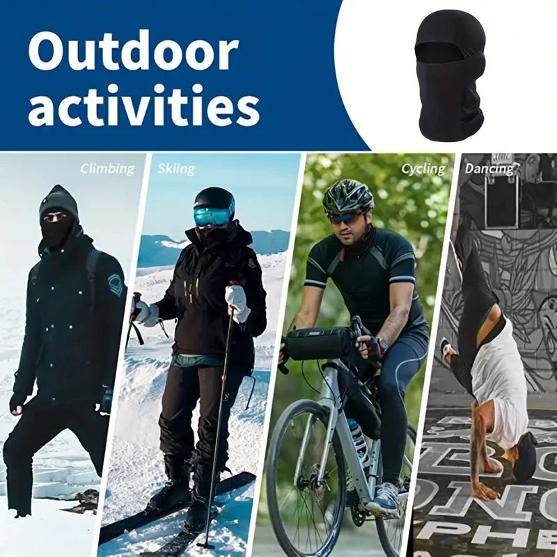 Atmungsaktive Skimasken-Kapuze mit Sonnenschutz für Damen und Herren