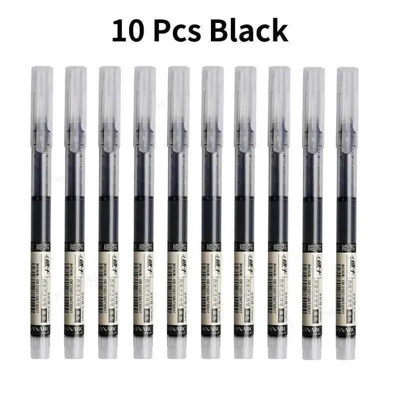 10-teiliges Gelstift-Set 0,5mm für Schule und Bürobedarf Schreiben