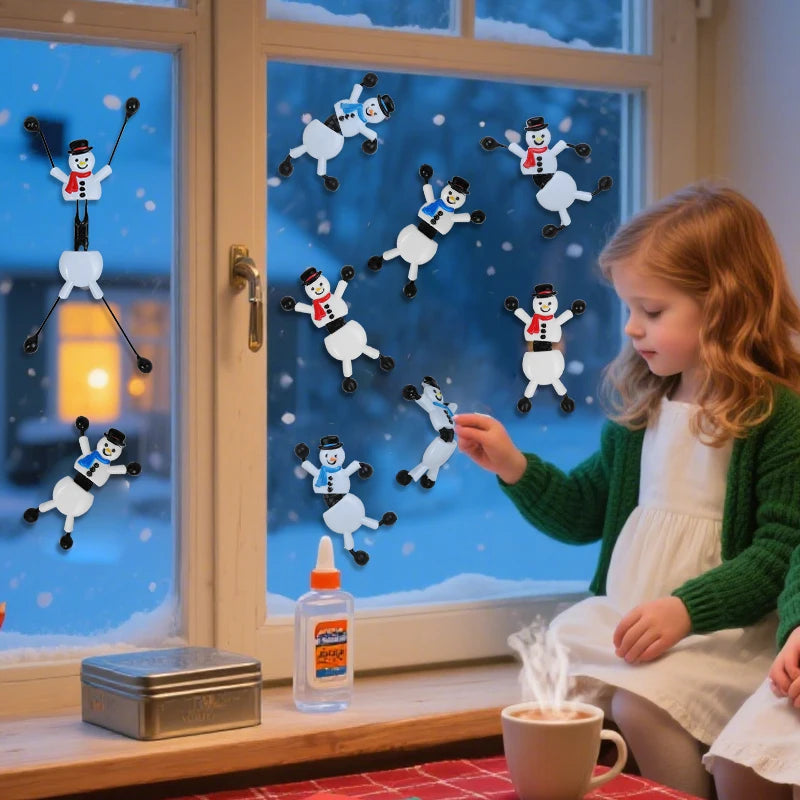 Süße Schneemann Spielfiguren als Weihnachtsgeschenk und Partyfüller