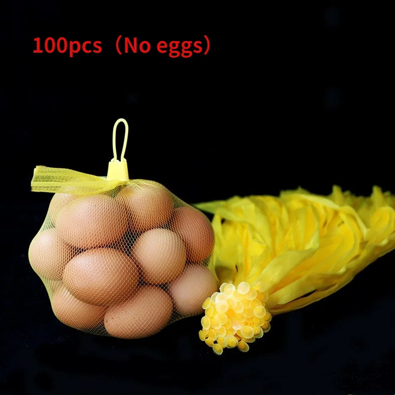 100 Stück Netzbeutel mit Schnallen für vielseitige Lagerung