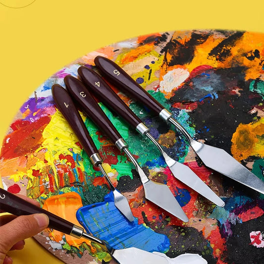 Vielseitiges 7-teiliges Malklingen Set für präzises Farbmischen