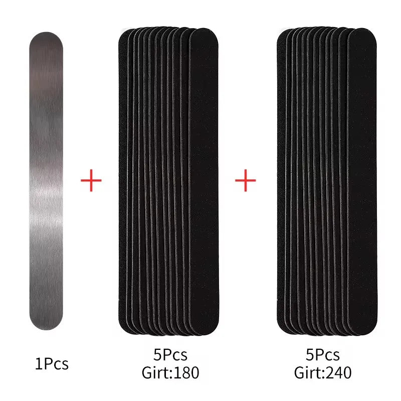 Praktisches Set mit austauschbaren Nagelfeilen für gepflegte Hände