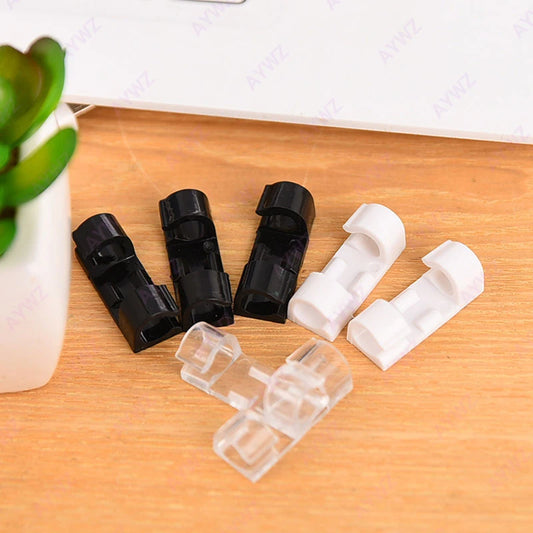 Selbstklebende Kabelklemmen 20er Set für ordentliche Kabelorganisation