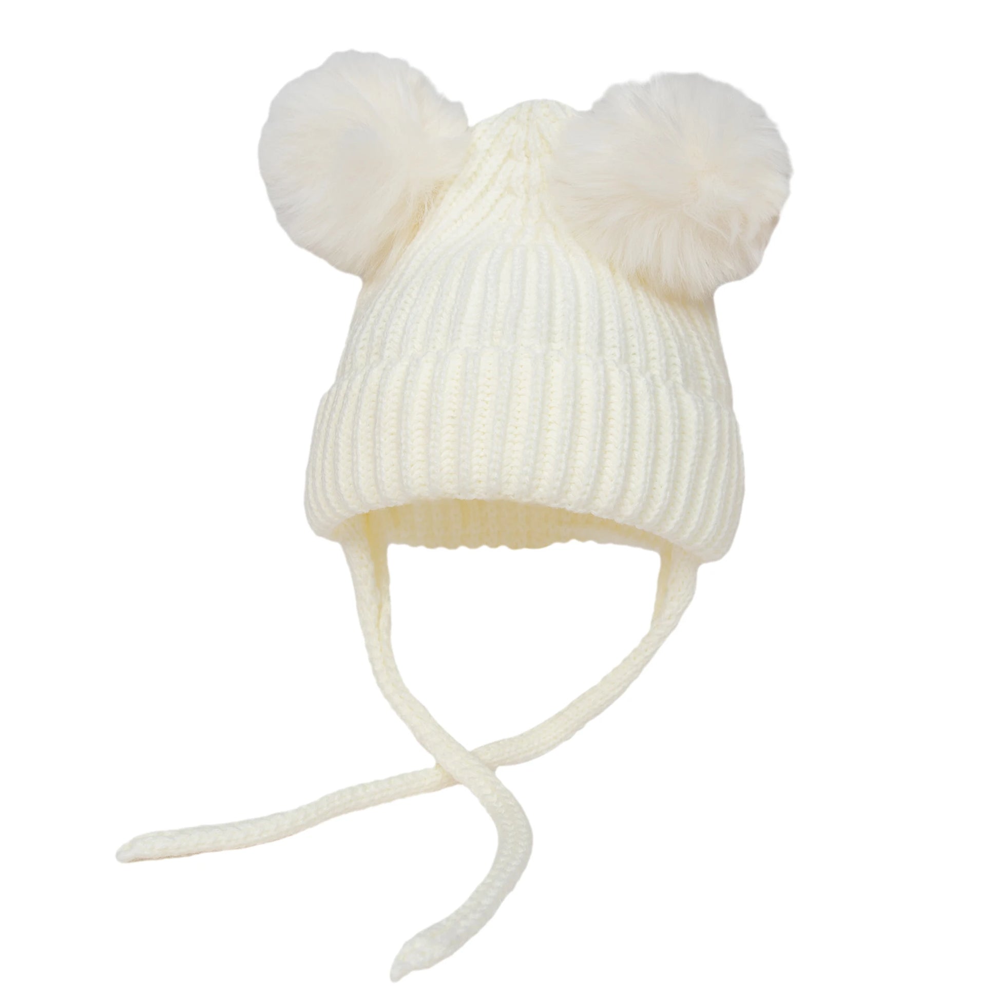 Winter Baby Mütze mit Pompom Gestrickte Beanie für Jungen und Mädchen