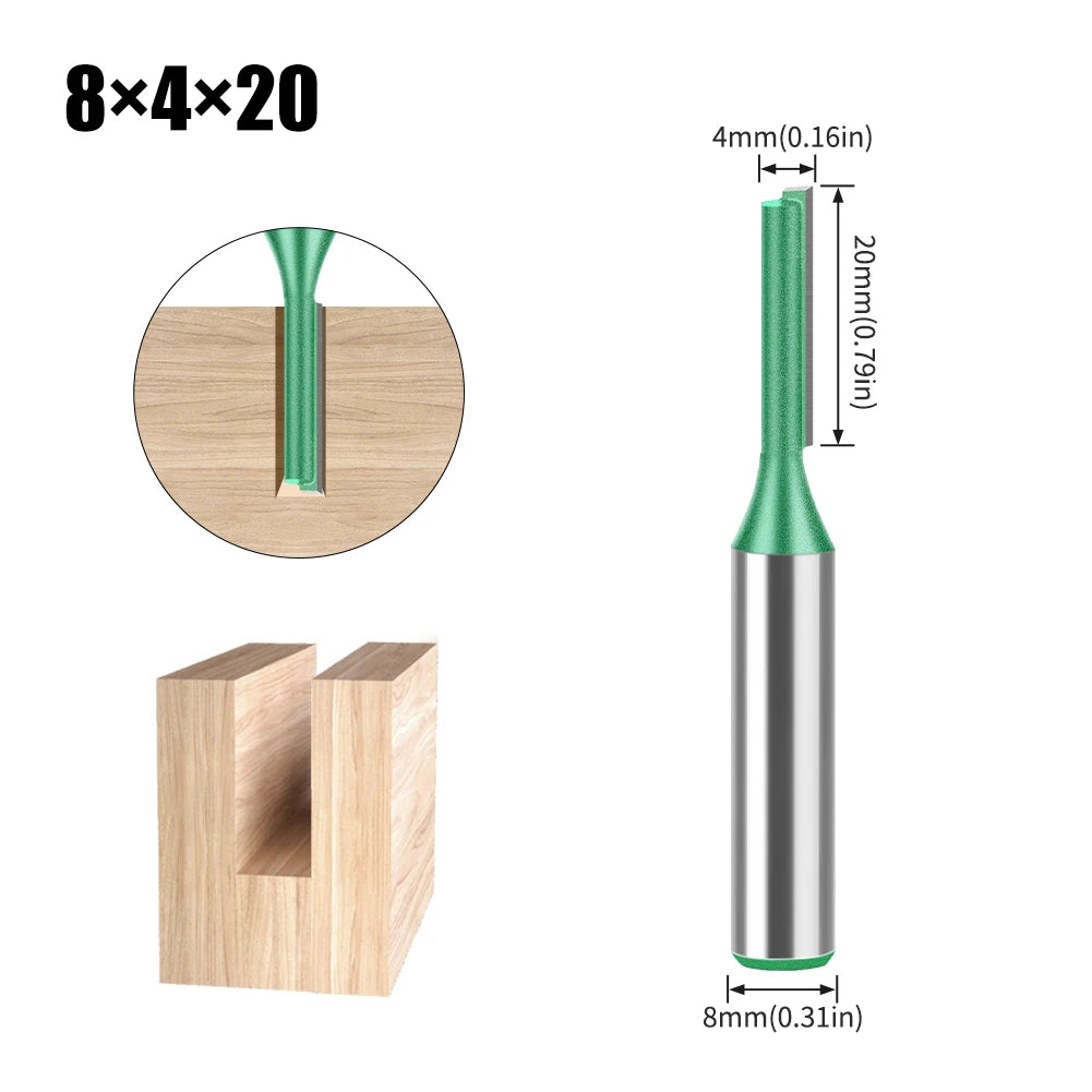 Wolfram Hartmetall Router Bit mit Doppel-Flöte für Holz in verschiedenen Größen
