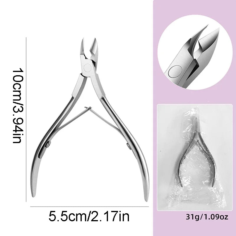 Edelstahl Nagelhautschere für präzise Maniküre und Peeling