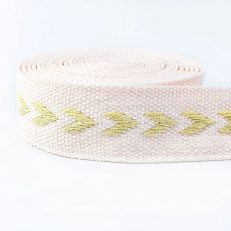 Vielseitiges 38mm Jacquard Gurtband aus Polyester Baumwolle zum Nähen
