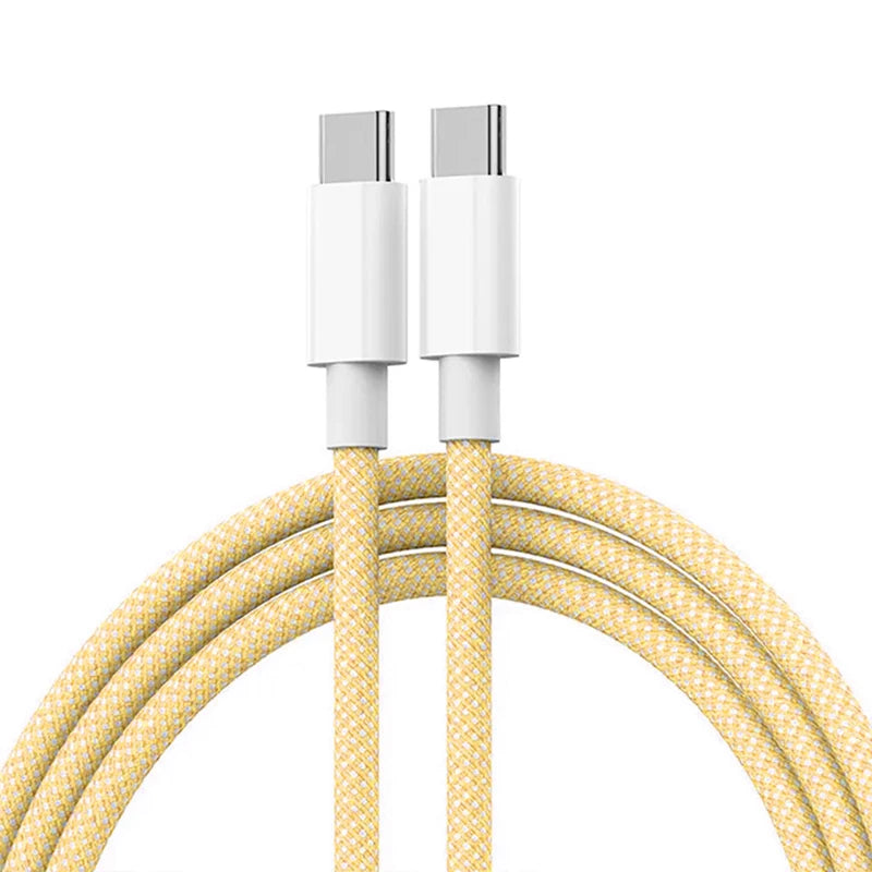 USB C auf Typ C Schnellladekabel 60W – Geflochtenes Datenkabel für Geräte