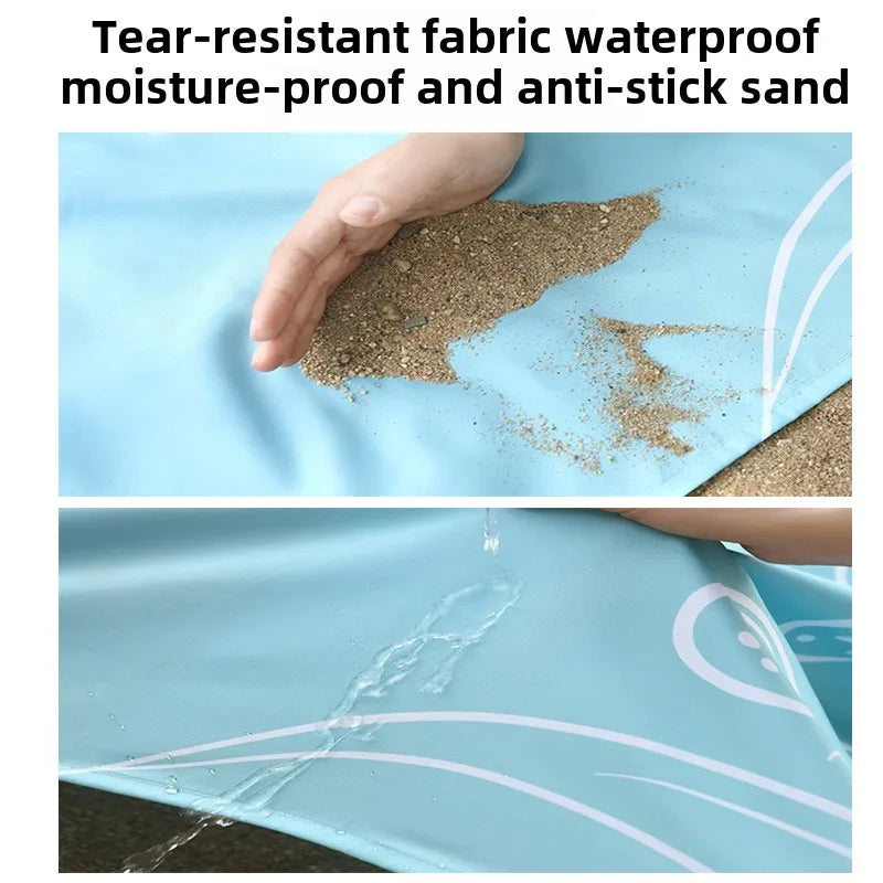 Ultradünne wasserdichte Strandmatte für bis zu 8 Personen