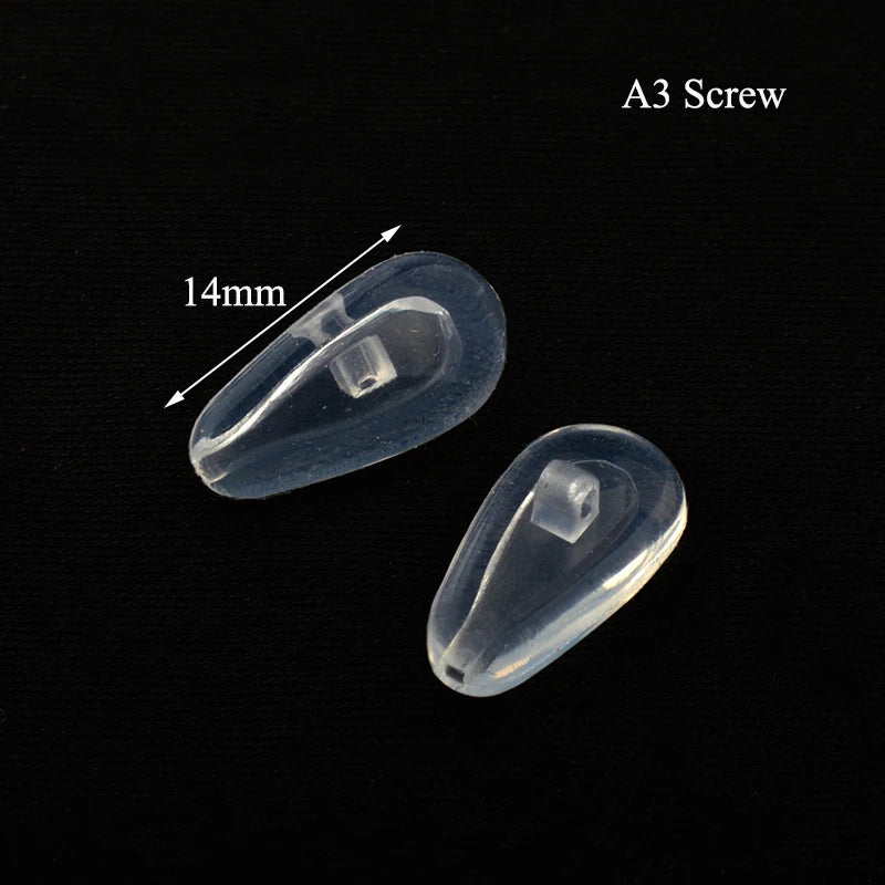 250 Paar superweiche Luftkammer Silikon Nasenpads für optische Brillen