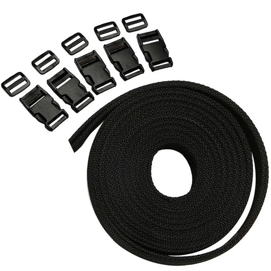 11-teiliges Nylon Gurtband Set für DIY Rucksack Gepäck Reparatur