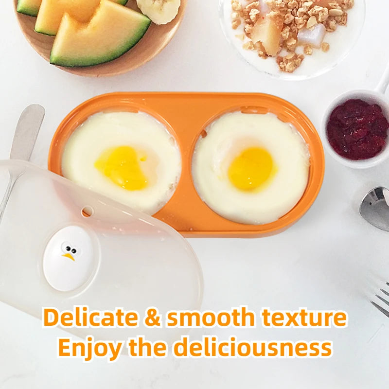 Mikrowellen Eier Pochierer für 2 Eier – Schnelles - einfaches Frühstück