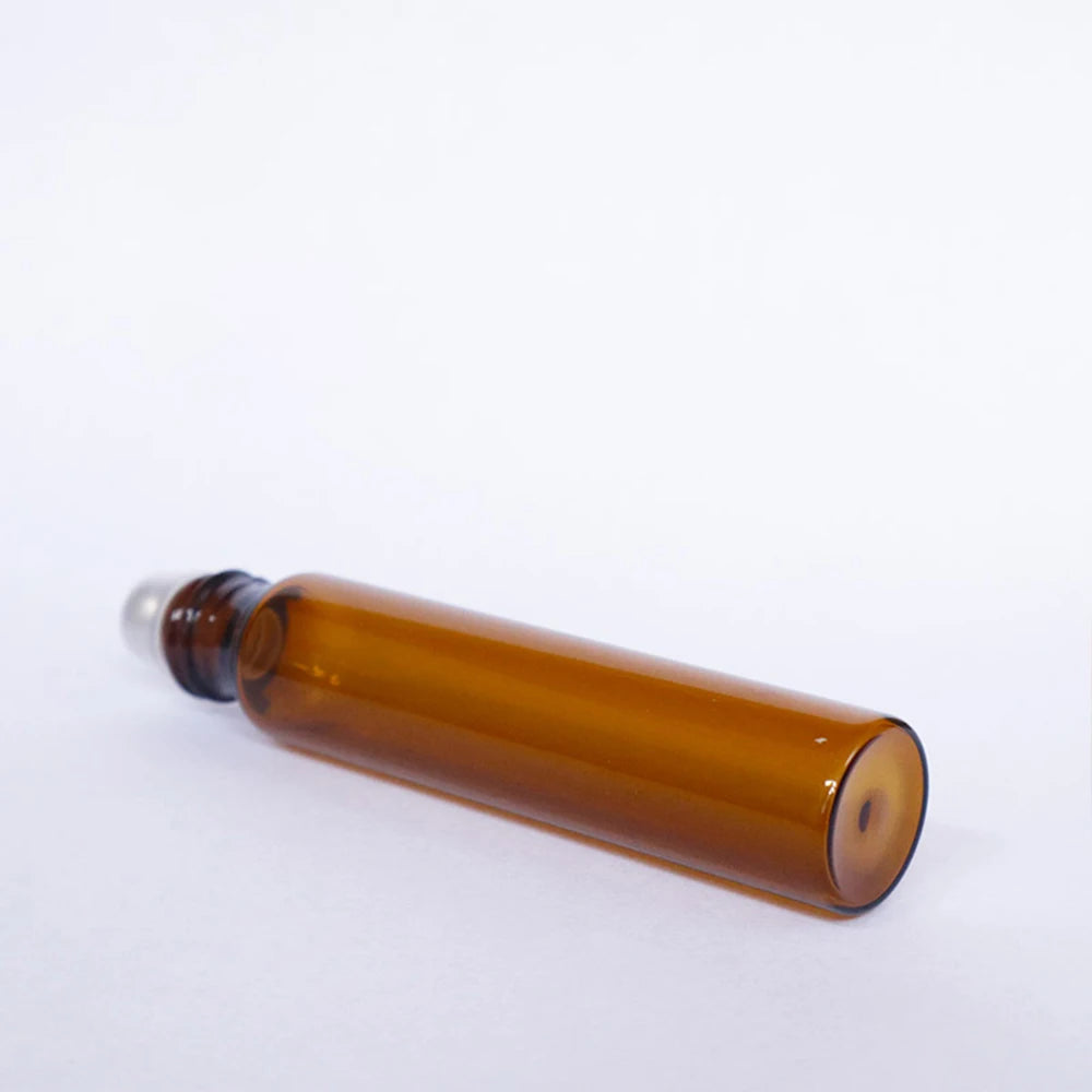 Bernsteinfarbene Glas Rollflaschen für Ätherische Öle und Parfüm