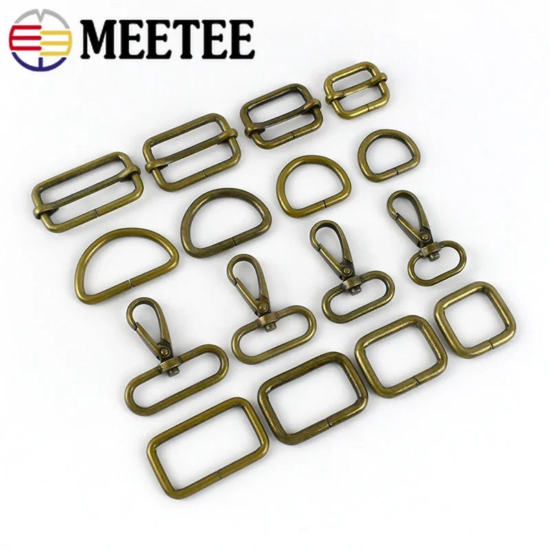 Metallring Schnalle 20-38mm Gurtband Verschlüsse 2 oder 5 Stück Set