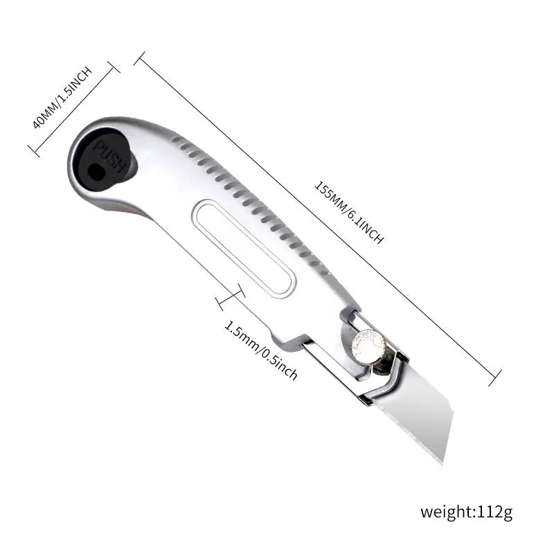 Robustes Edelstahl-Kunstmesser 15cm mit 9cm Klinge – präzise - sicher schneiden