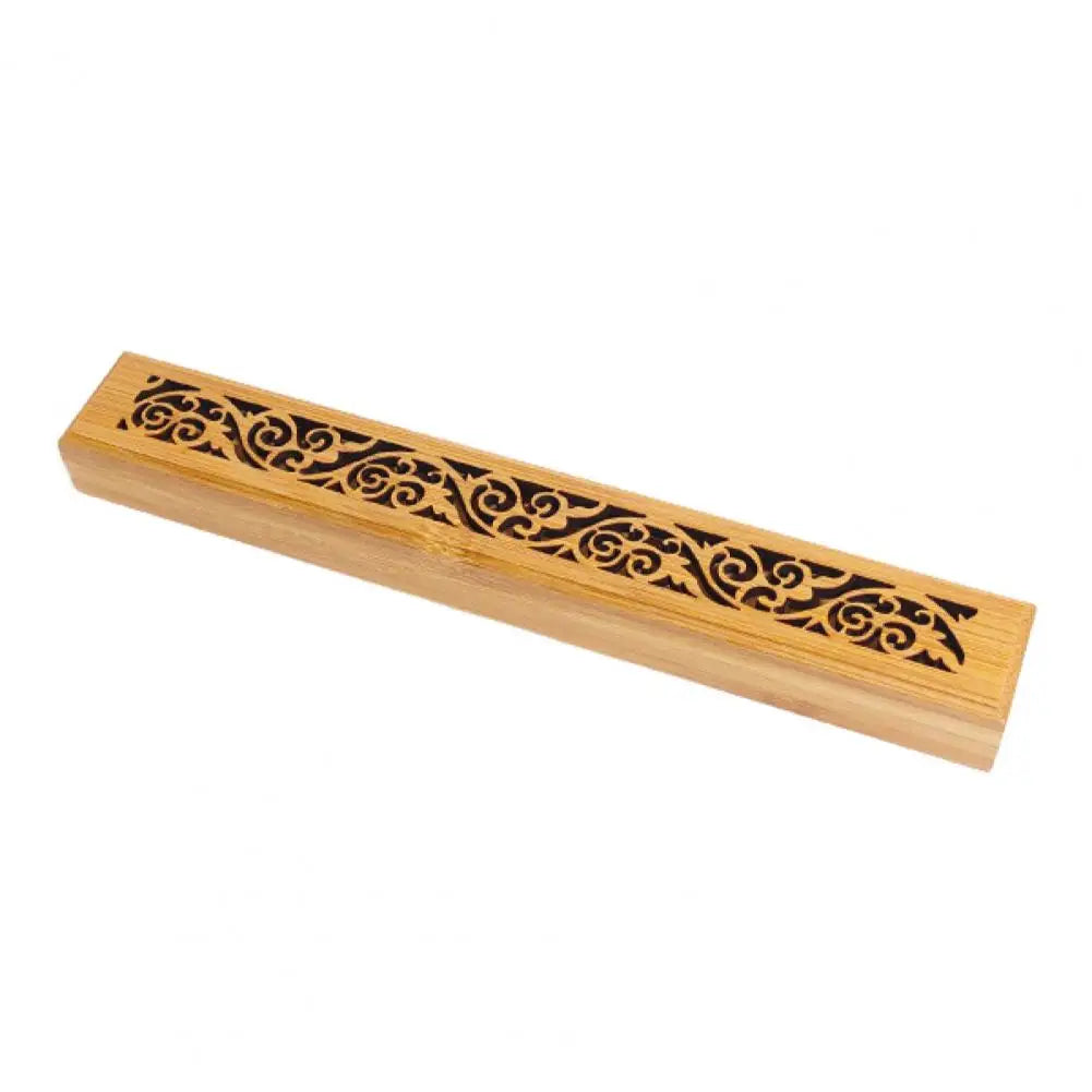 Bambus Räucherstäbchenhalter mit Aschefänger für Meditation-Yabubestshop