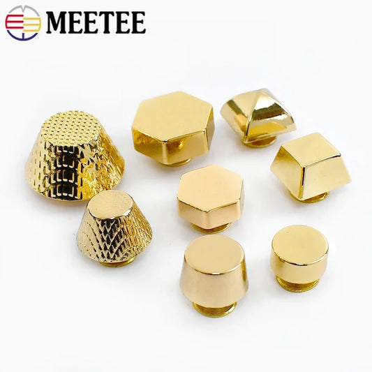 Metall Nieten Set Gold 10 20 30 Stück für Taschen DIY Lederhandwerk