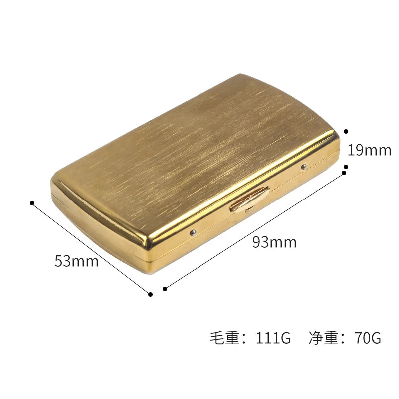 Tragbares Mini Zigarettenetui aus Edelstahl für 12 Zigaretten