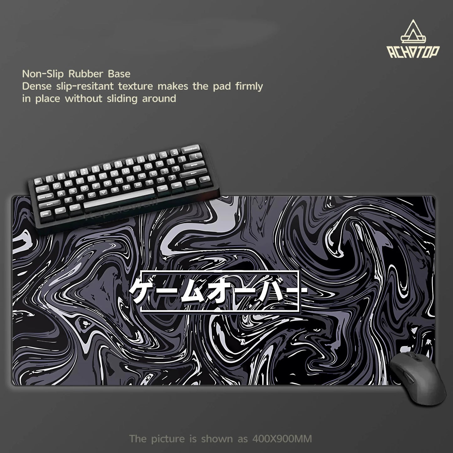 Großes Gaming Mauspad Strata Liquid Line Rutschfest Schreibtischunterlage