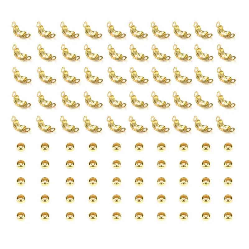 100-teiliges Edelstahl Schmuckverbinder Kit für DIY Projekte
