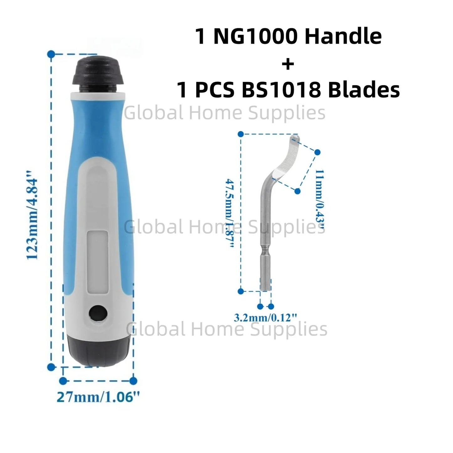 NG1000 Entgratungs-Reibahlenwerkzeug-Set mit Schwenkblättern für Sanitär