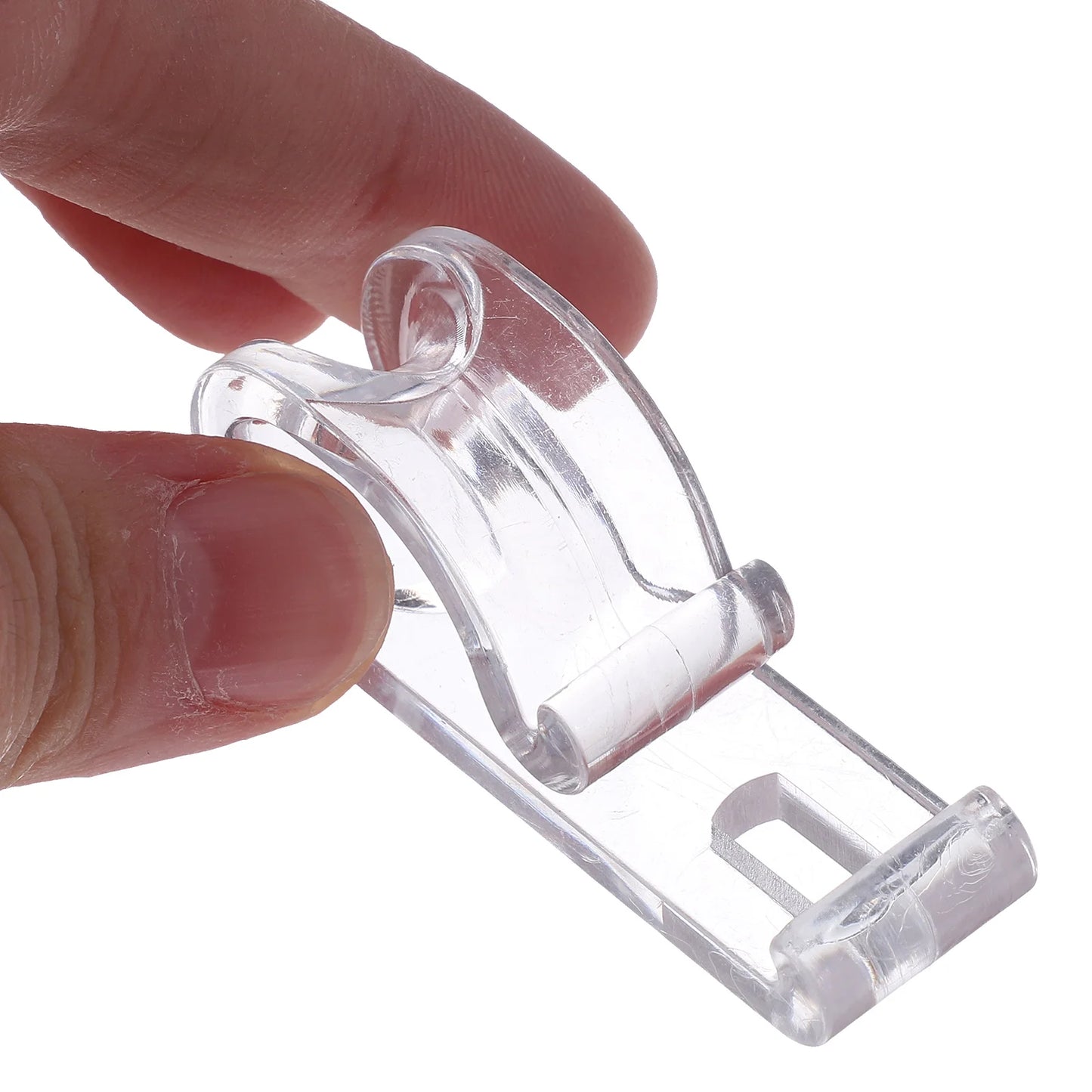 Klare Vorhangclips mit Perlenkette für sichere Befestigung