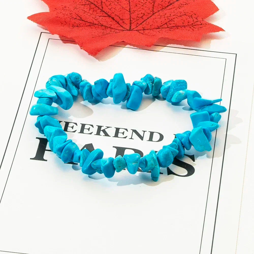 Farbenfrohes Natur Edelstein Armband Stretch für Damen Geschenk