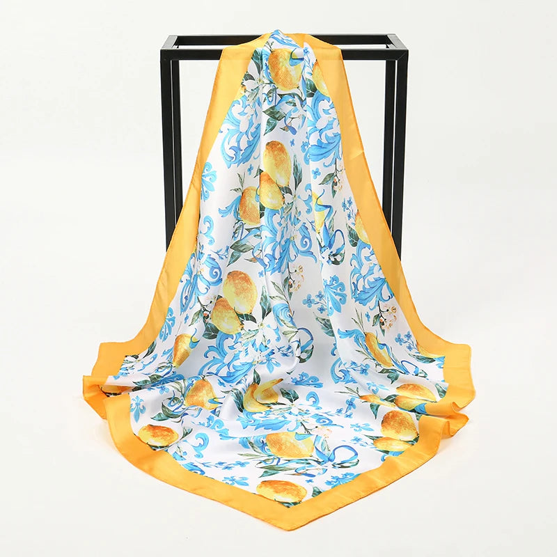 Modischer 70 x 70 cm Damenschal mit Paisley-Druck-Yabubest - Home & More