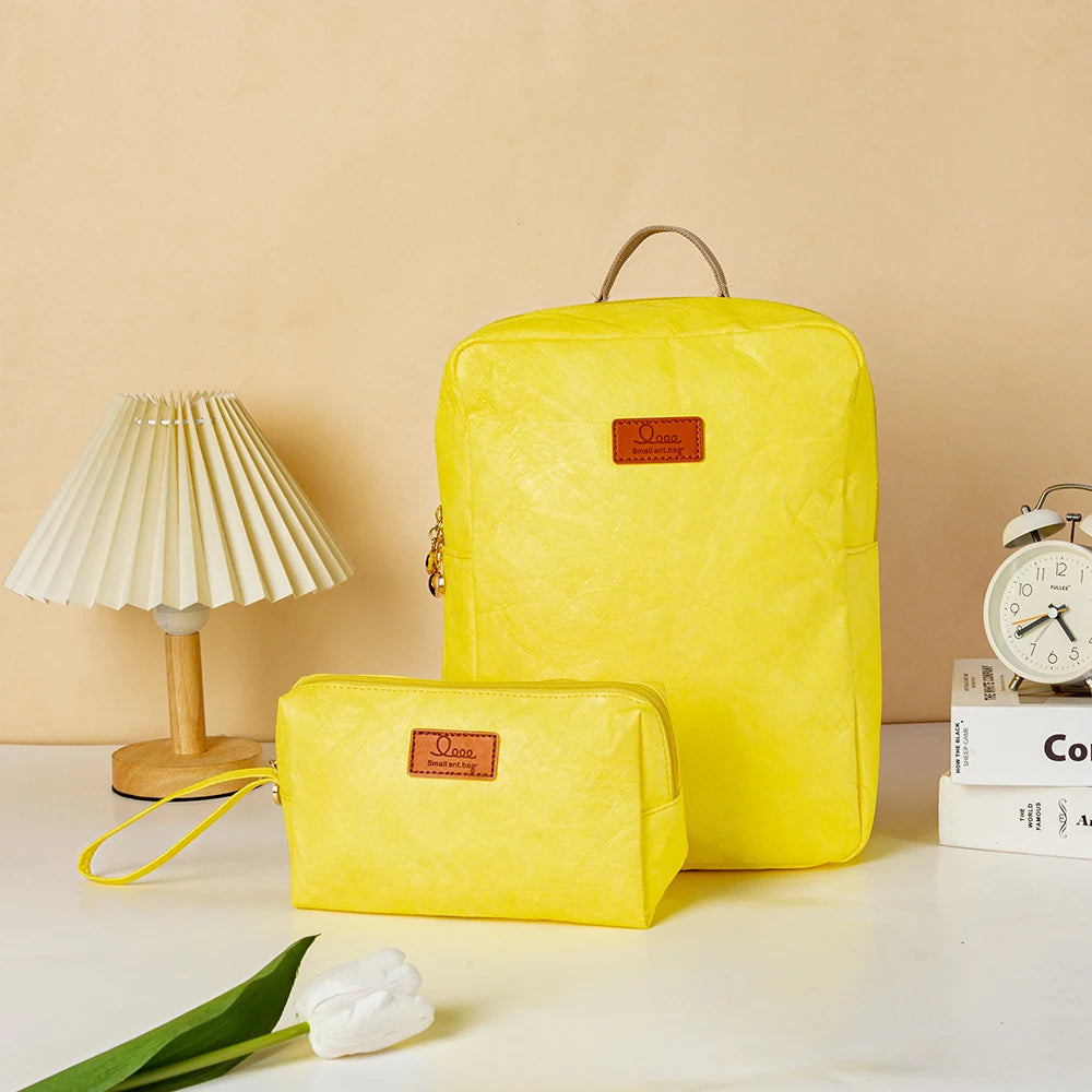 Langlebiger DuPont-Papierrucksack Unisex für Schule und Reise