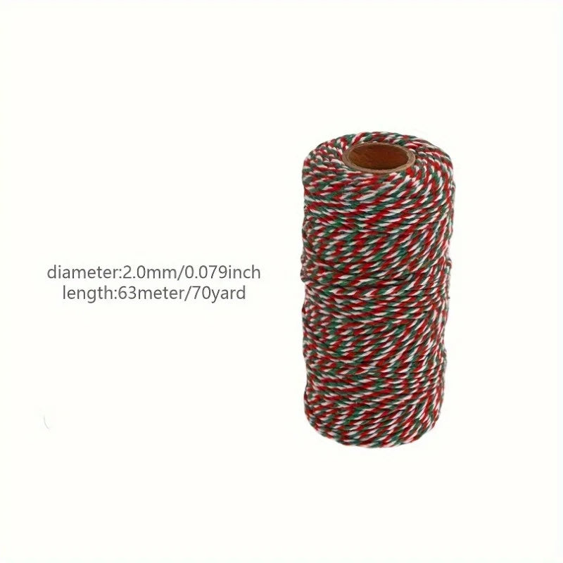 Festliches Baumwollseil 2mm für kreative Verpackung und DIY