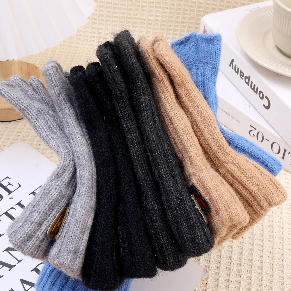 Gestrickte Thermo Halbfingerhandschuhe Für Damen Und Herren-Yabubestshop