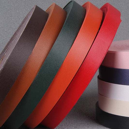 Bunte Kunstleder-Schmuckschnur 2 Meter, 10-25 mm breit für DIY Schmuck