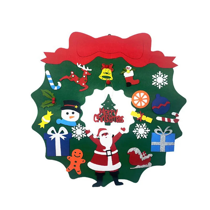 DIY Filz Weihnachtsbaum für Kinder und festliche Dekoration