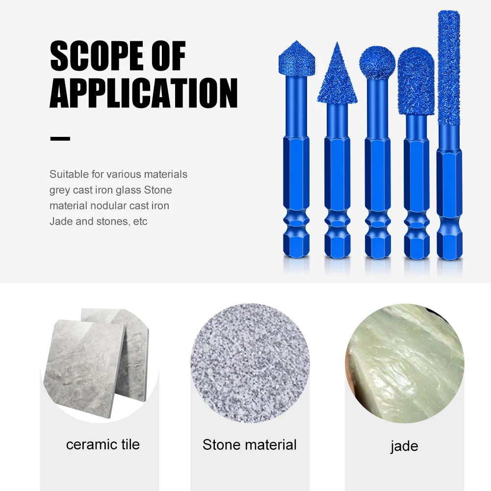 Schleifkopf mit sechseckigem Schaft für Marmorfliesen und Steine