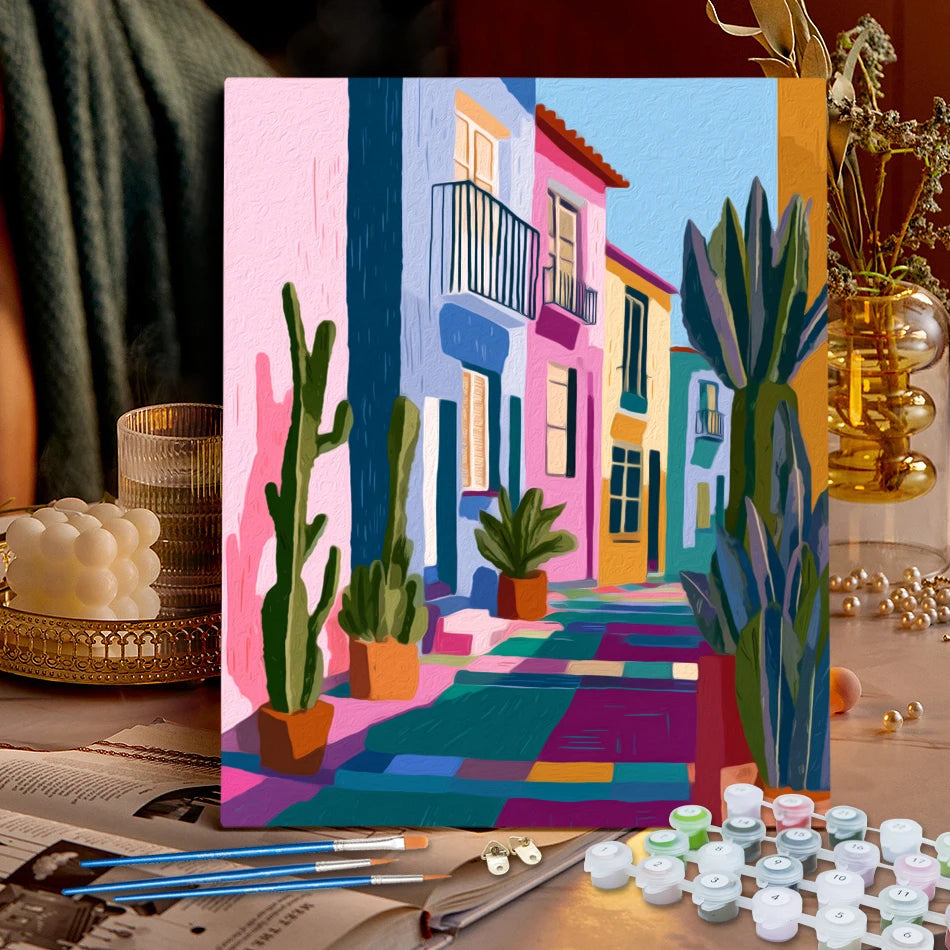 Malen nach Zahlen Set für Erwachsene Landschaft Leinwand Kunst 40x50 bis 60x75 cm