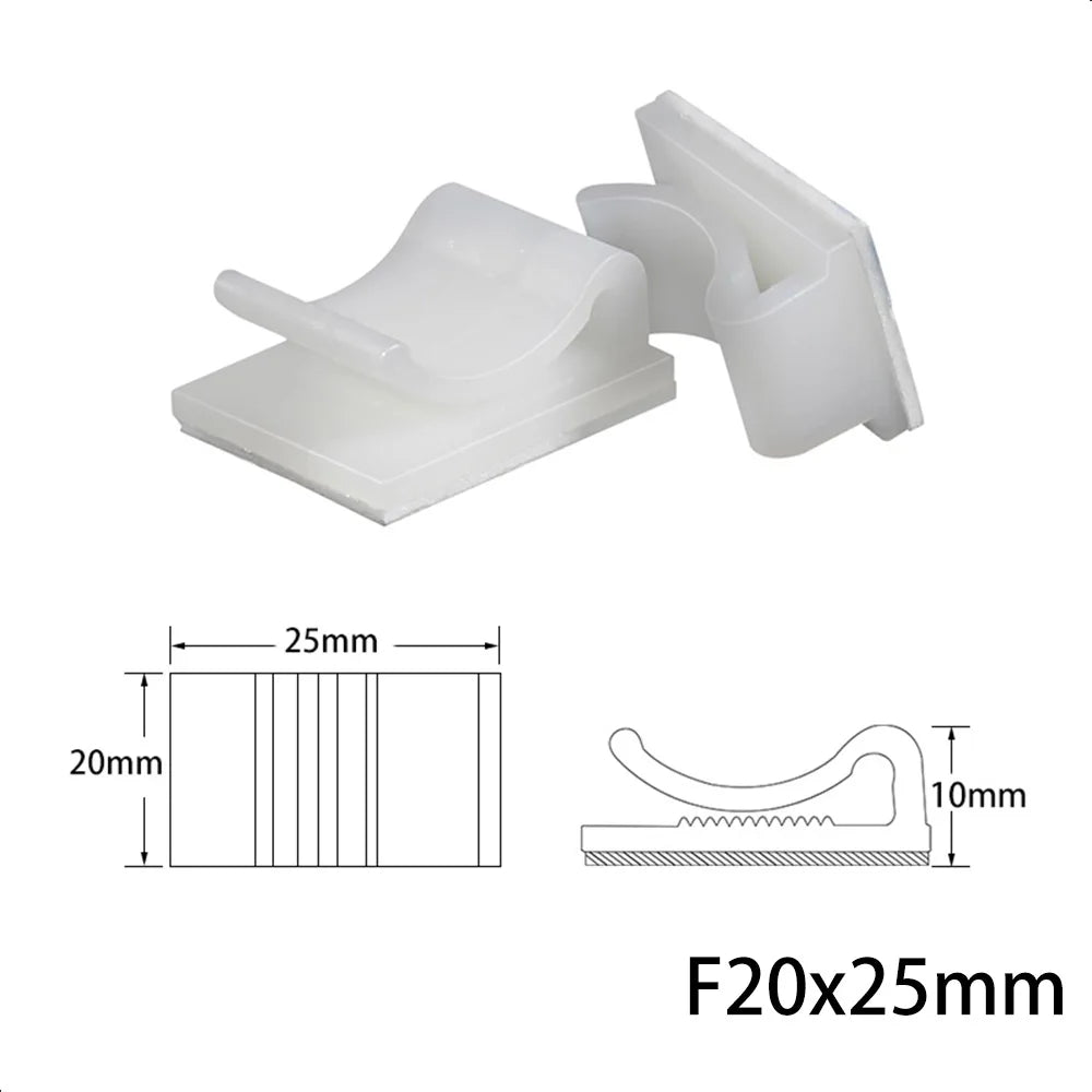 10er Set Kabel Organizer Clips für sauberen Desktop: Maus, Kopfhörer, USB