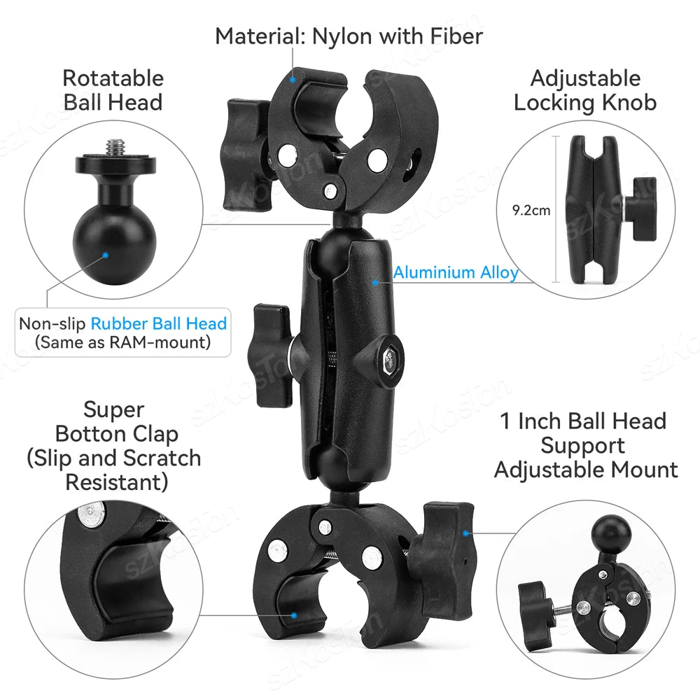 Universelle Halterung für Motorrad Fahrrad und Action Kameras