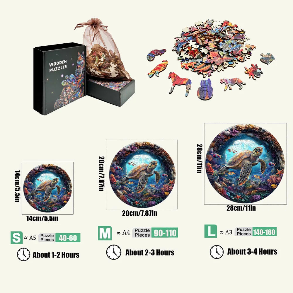 3D Holzpuzzle Tier Formen für Kinder und Erwachsene