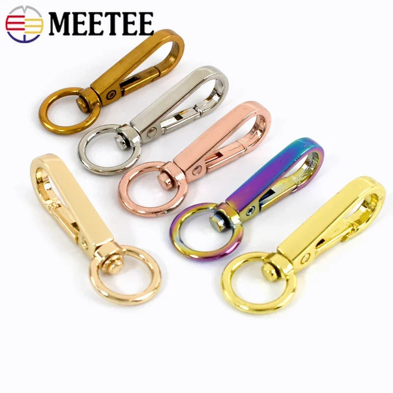 13x50mm Metall Karabiner Clips Schnallen Schlüsselringe 5 10 20 Stück