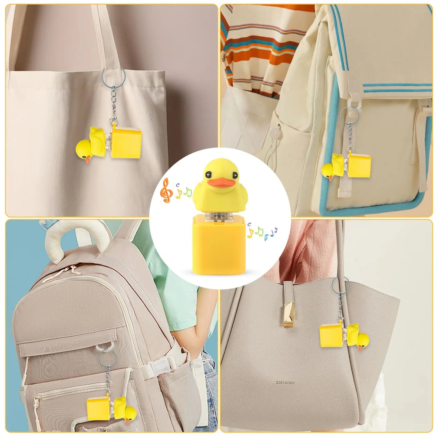 Enten Quack Sound Schlüsselanhänger Spielzeug zum Stressabbau & Deko