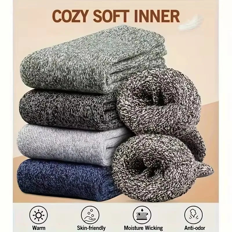 Warme Winter Socken für Herren mit Mittelhohem Schaft