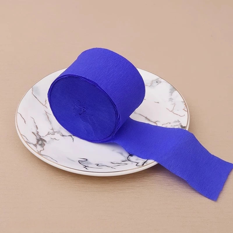 25m Crêpe Papier Streamer 4.5cm für DIY Deko und Blumen Basteln