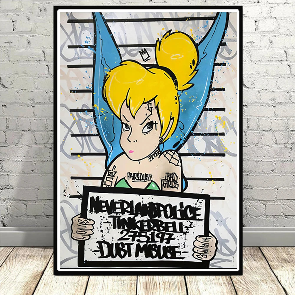 Disney Cartoon Leinwand Poster Mickey Mouse Donald Duck Wandbild