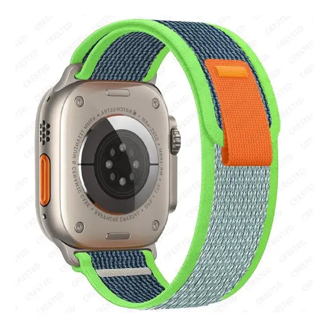 Nylon Trail-Loop Armband kompatibel für Smartwatches 38-49 mm Unisex