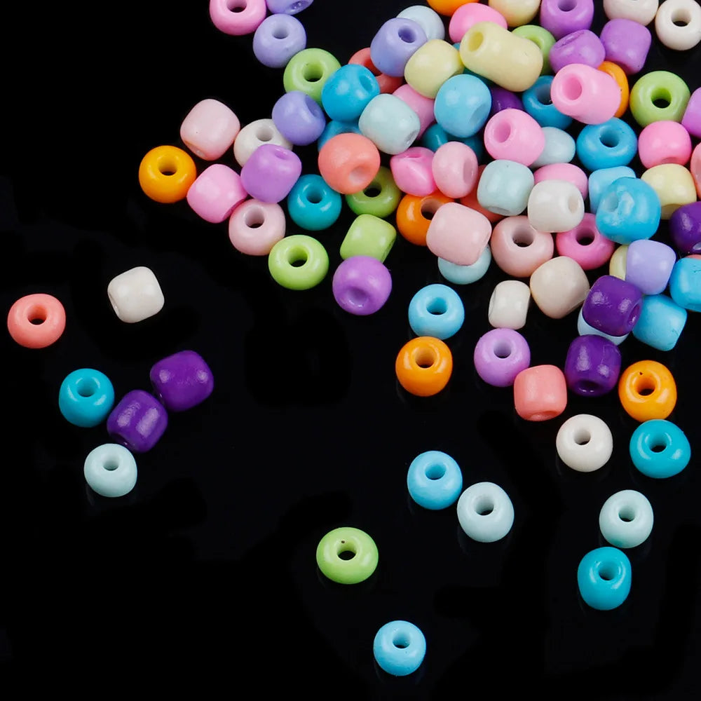 18 Farben 4mm Glasperlen Sets für DIY Schmuck Freundschaft Armbänder