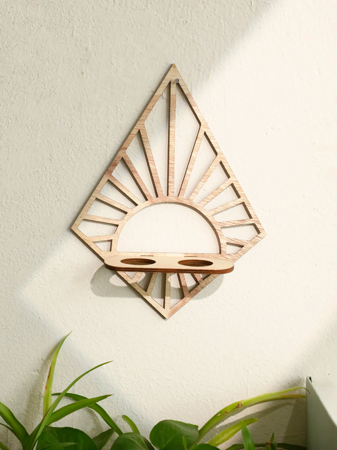 Wandmontierte Vermehrungsstation aus Holz für Hydrokultur Pflanzen