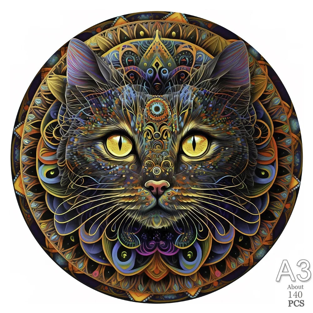 Fuchs Tier Holz 3D Puzzle Pädagogisches Denkspiel für Familien