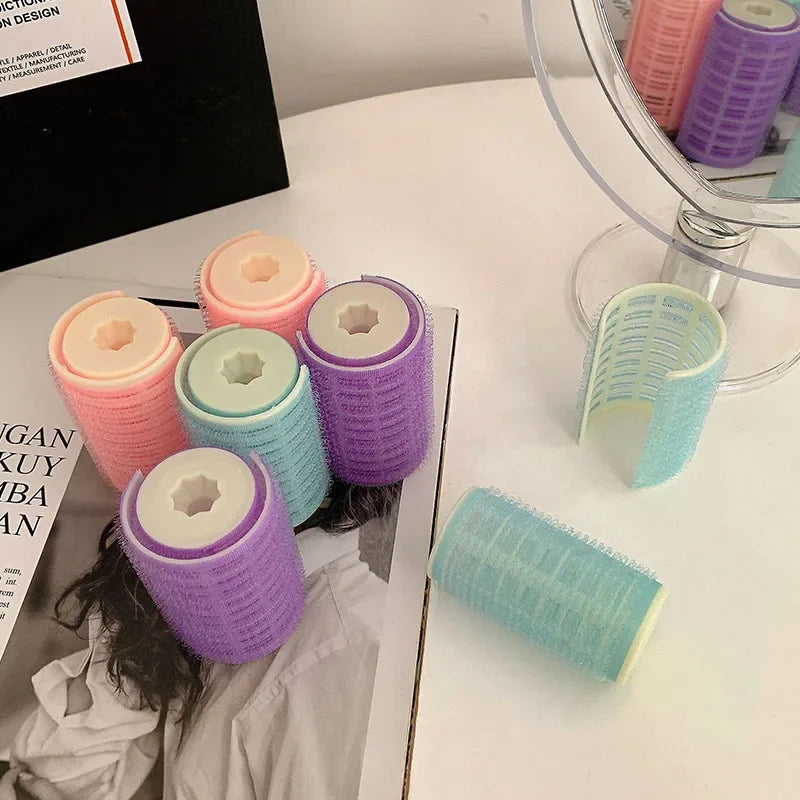 Selbsthaftende Lockenwickler Kunststoff für einfaches Haarstyling